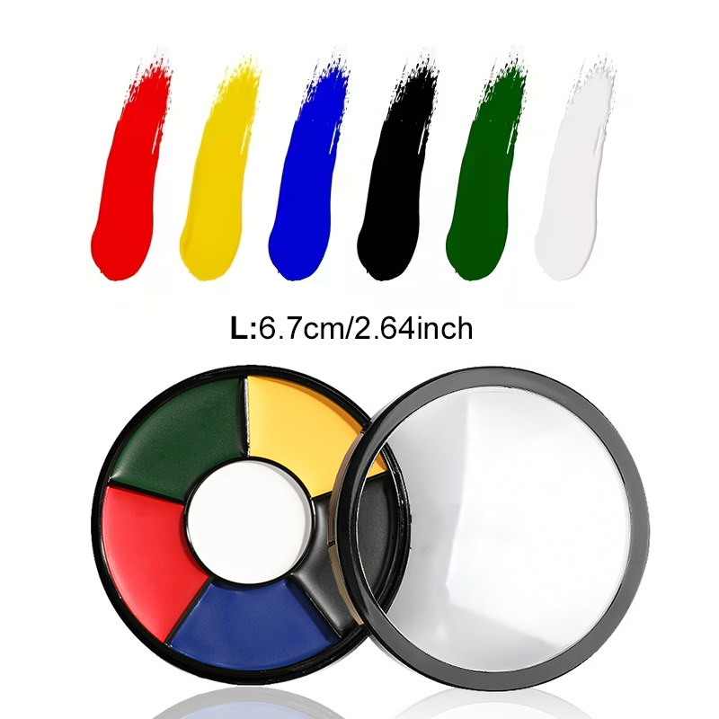 6 Color Oil Face Paint Palette - Camo Face Paint review and price