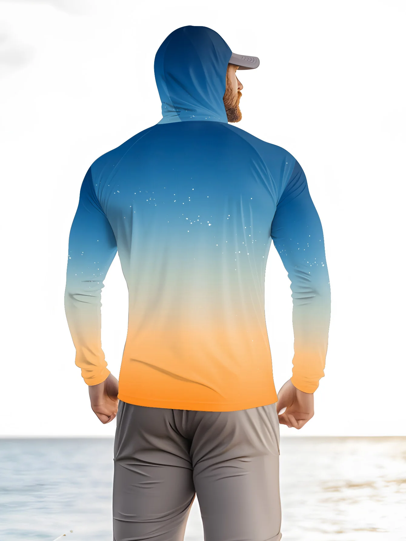 Mens Fishing Shirt Hooded UPF  - Outdoor Hunting Prints review and price